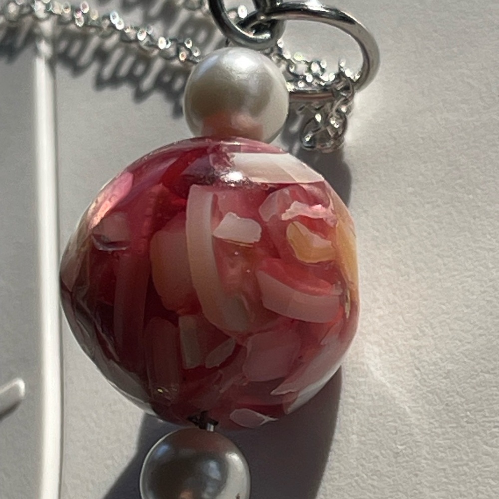 925 silver necklace w/tassel pendant - Picture 10 of 10